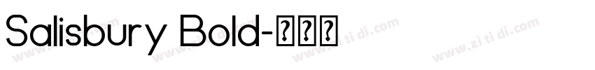 Salisbury Bold字体转换 Salisbury Bold字体转换